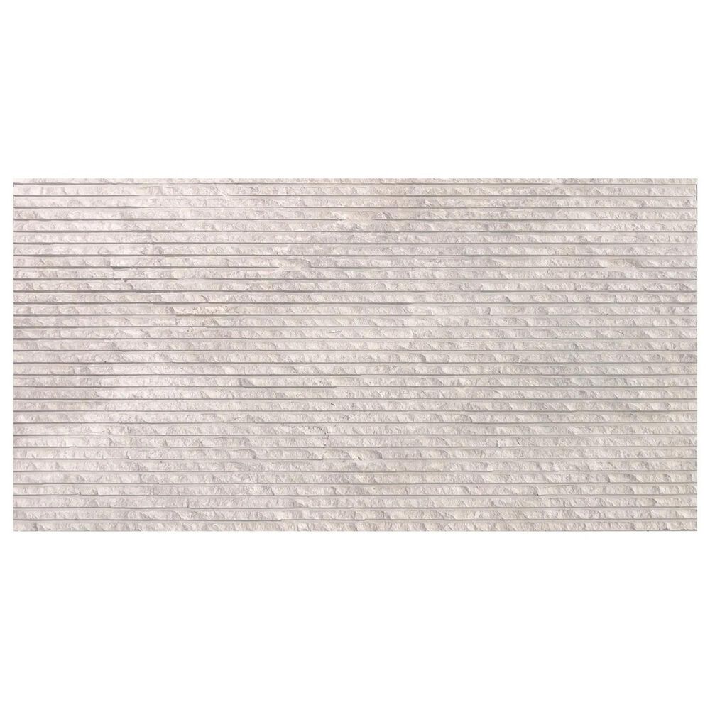 Soho Studio Carvina Carved Comb Wooden Beige 12" x 24" Stone Tile, , large