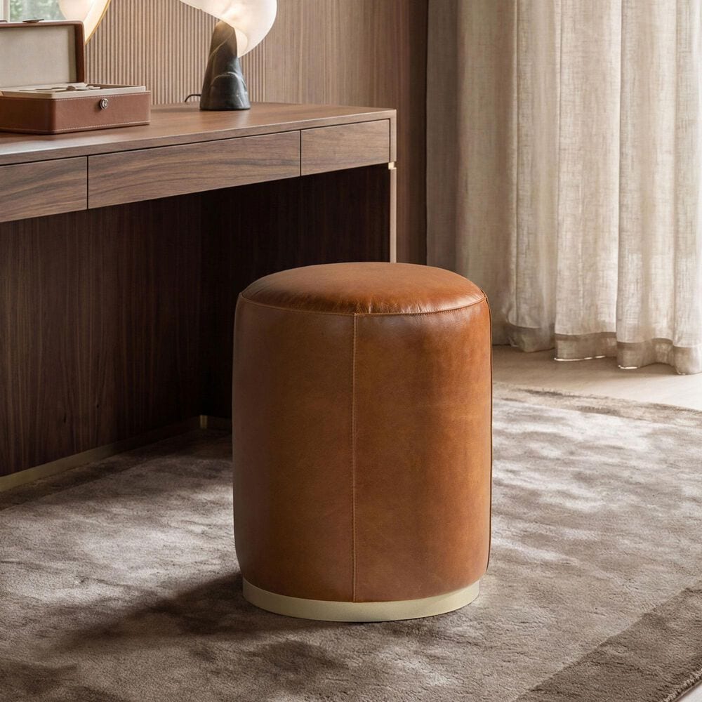 Jennifer Taylor Home Nico Ottoman in Camel Brown, , large