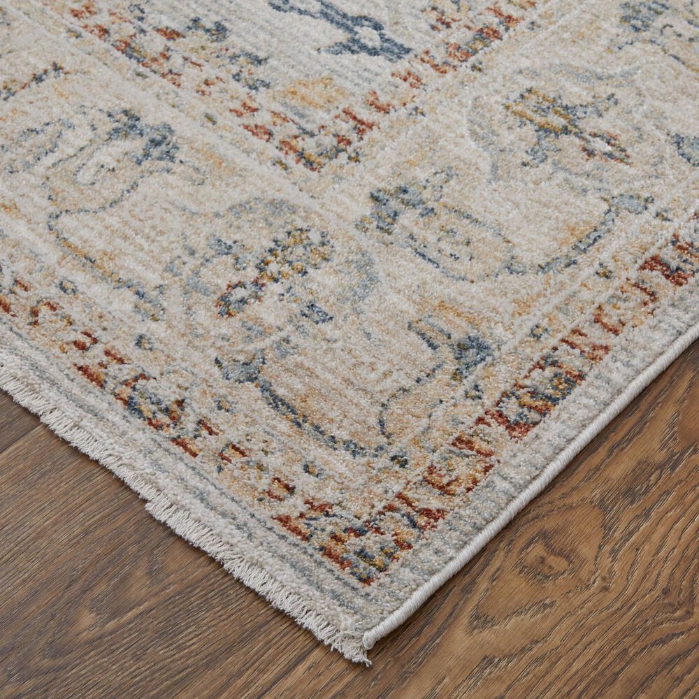 Feizy Pasha 39M4F 5&#39; x 7&#39;6&quot; Ivory and Multicolor Area Rug, , large