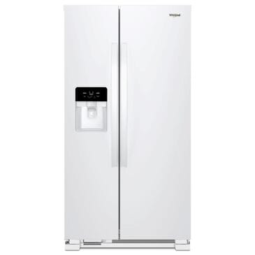 Whirlpool 21.4 Cu. Ft. 33" Wide Side-by-Side Refrigerator in White, , large