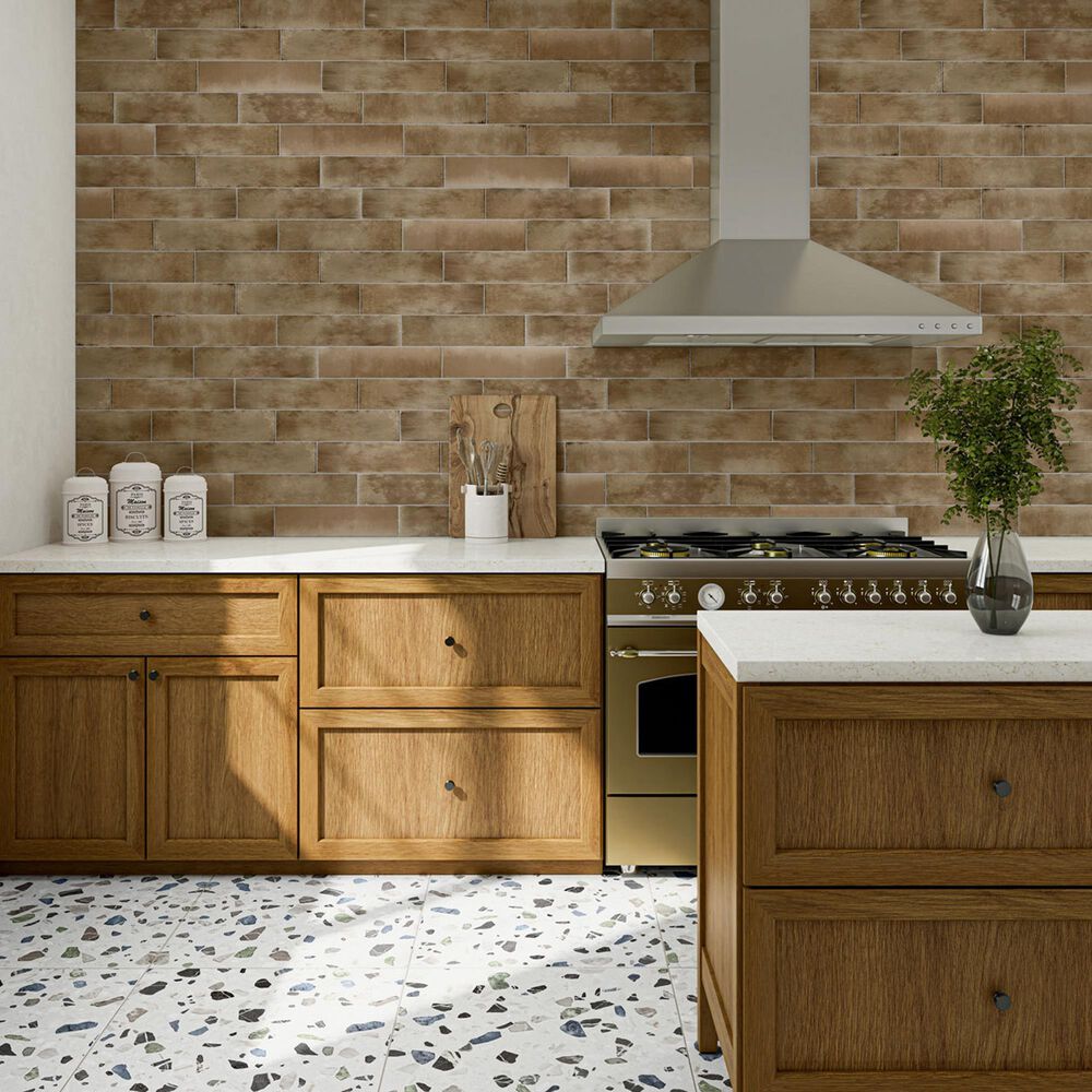 Dal-Tile Relicca Foxed 4" x 16" Handcrafted Ceramic Tile, , large