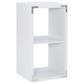 Linon Home Decor Galli 2-Shelf Bookcase in White, , large