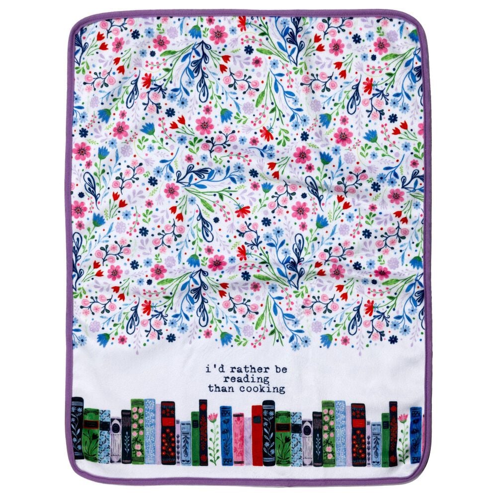 Pavilion Tea Towel with Stacked Book Shape Sponge in White, , large