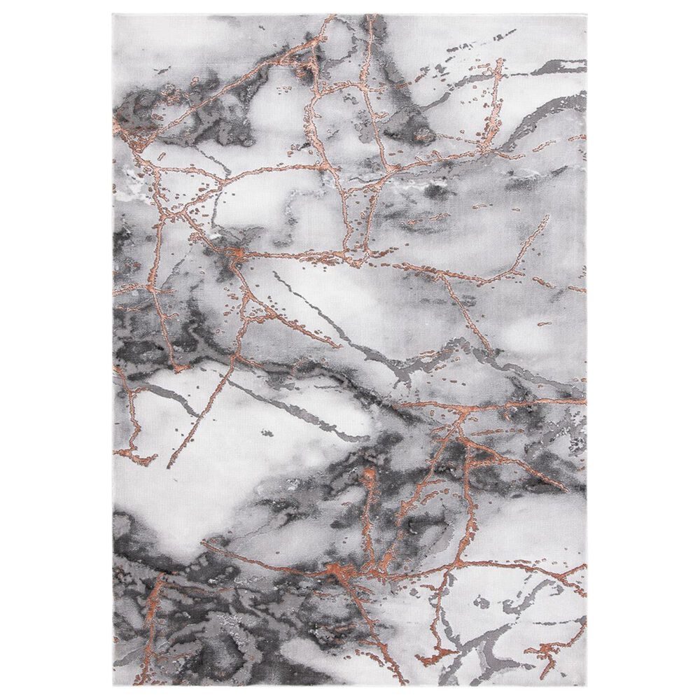Safavieh Craft CFT877P 9" x 12" Grey and Orange Area Rug, , large
