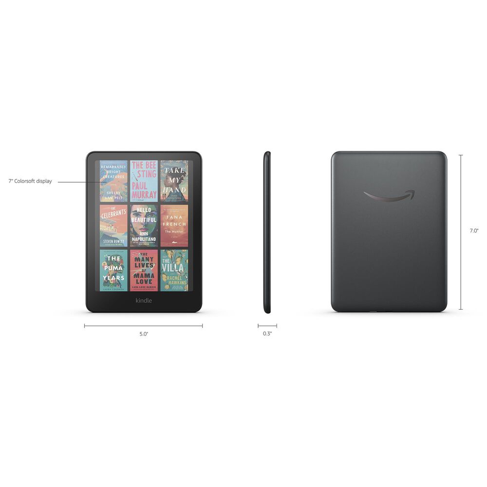 Amazon Kindle Colorsoft Signature Edition E-reader 7&quot; 32GB in Metallic Black | Wi-Fi, , large