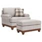 Ashley Stoughton Chair with Ottoman in Sandstone, , large