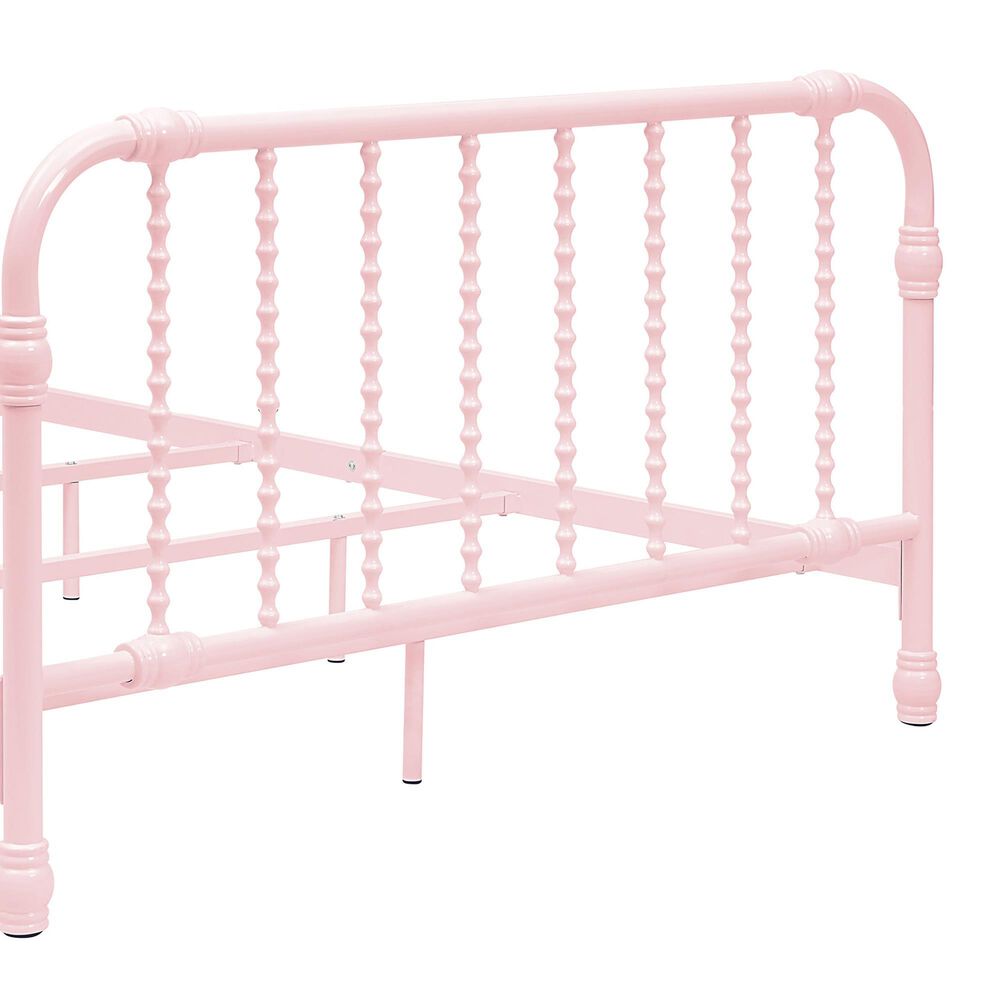 Furniture of America Wren Full Spindle Kids Bed in Pink, , large