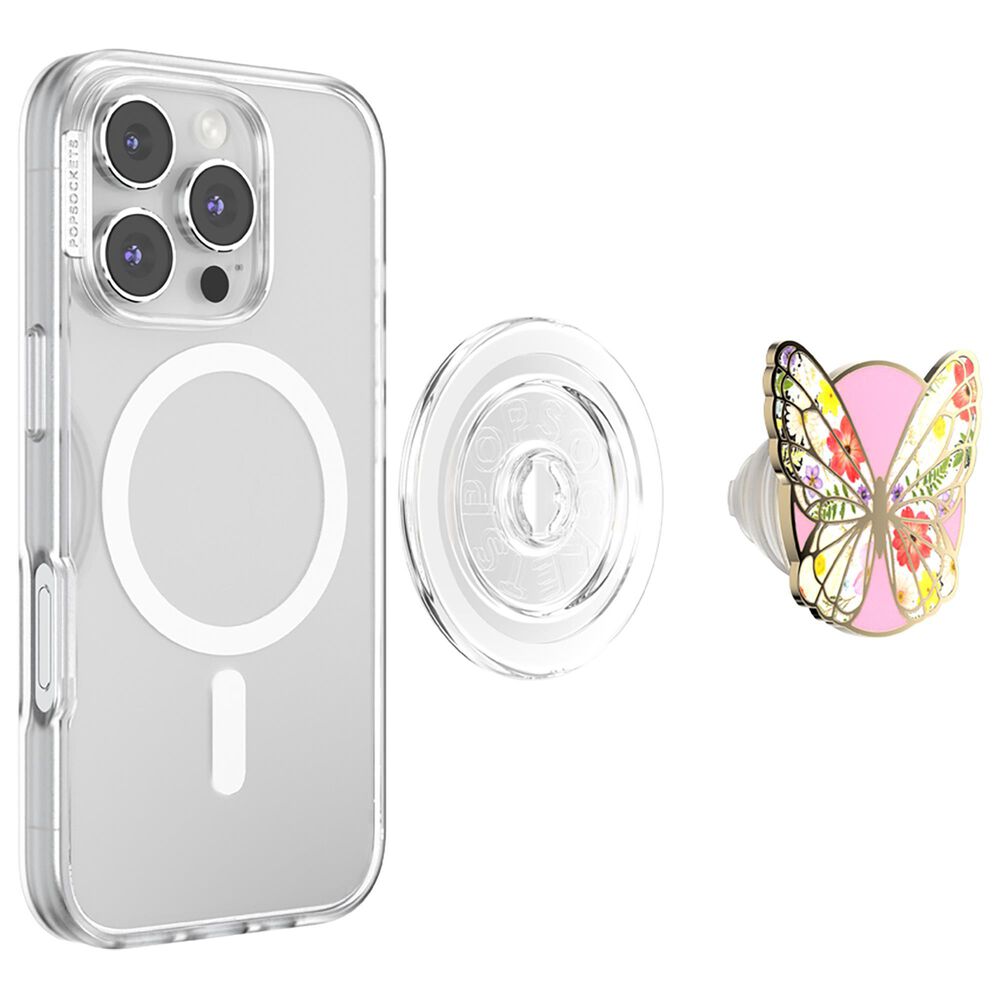 PopSockets MagSafe Circle PopGrip in Enamel Mariposa Bloom, , large