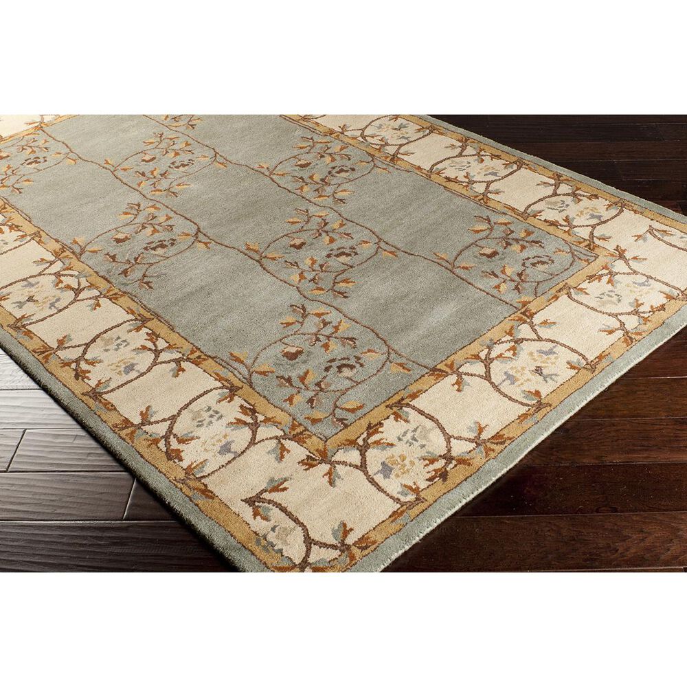 Surya Caesar CAE-1100 4&#39; x 6&#39; Sage, Beige and Orange Area Rug, , large