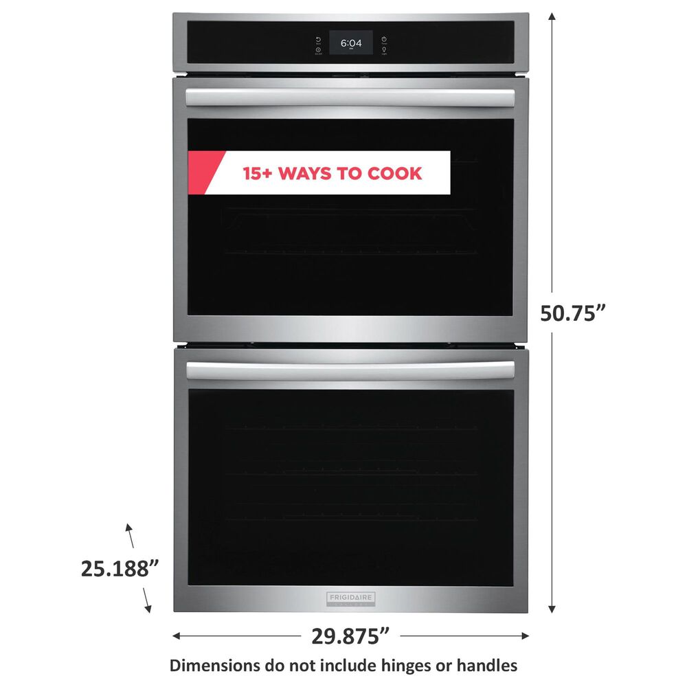 Frigidaire Gallery 30&#39;&#39; Double Electric Wall Oven with Total Convection in Stainless Steel, , large