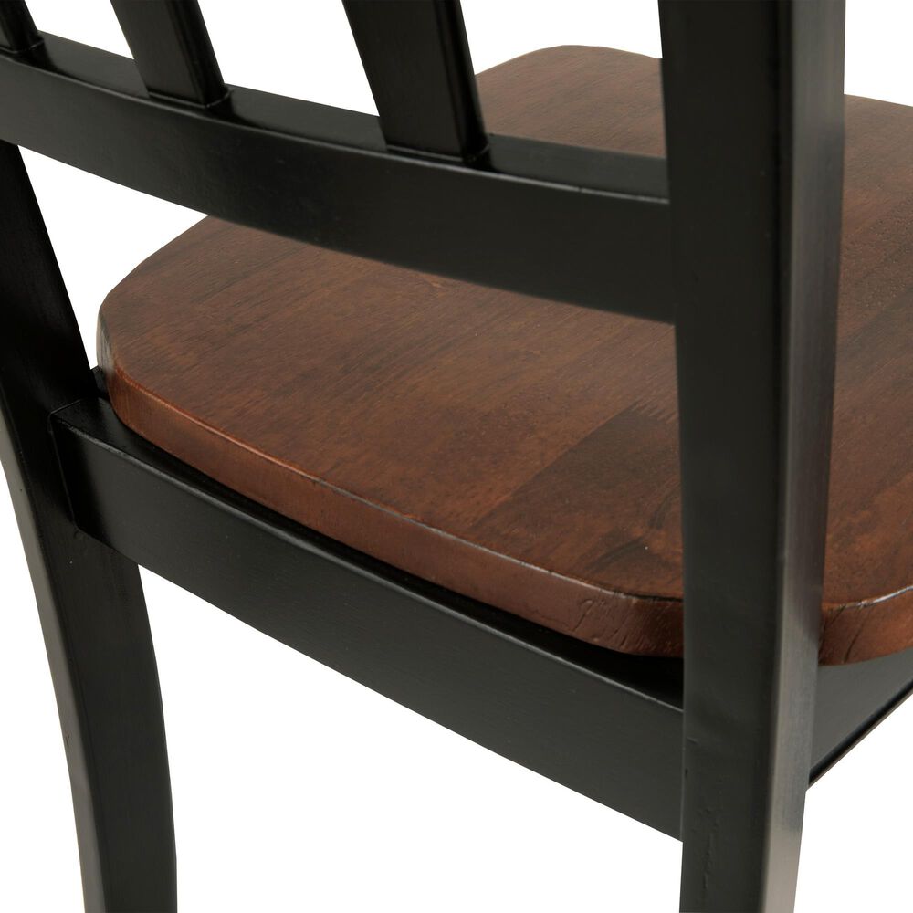 Ashley Owingsville 7-Piece Dining Set in Black and Brown, , large