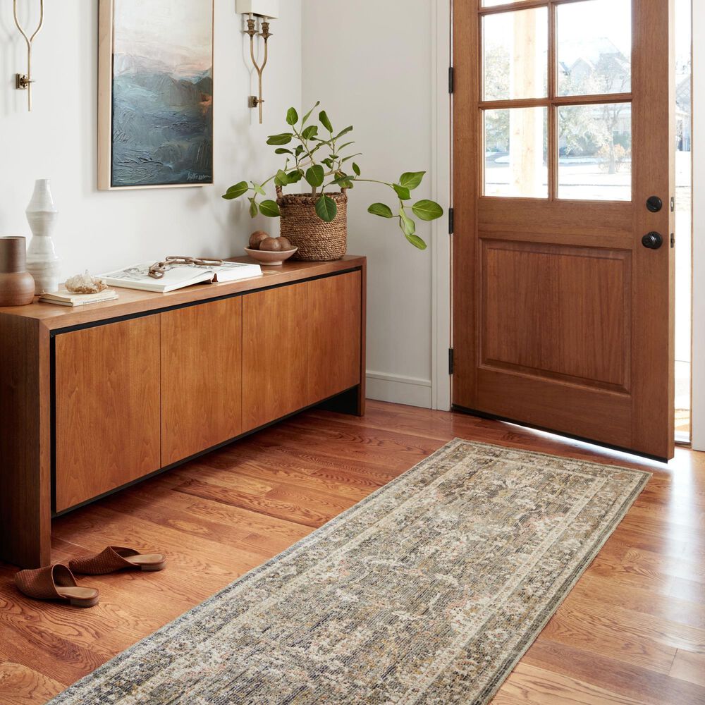 Chris Loves Julia x Loloi Rosemarie 2&#39;7&quot; x 12&#39; Sage and Blush Runner, , large