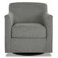 Ashley Bradney Swivel Accent Chair in Smoke, , large