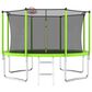 HOMLUX 12" Outdoor Trampoline Sports in Green, , large
