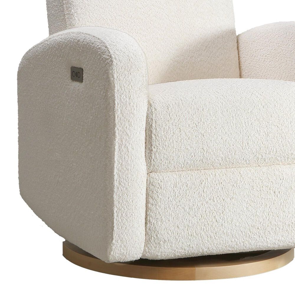Appleseed Bea Power Swivel Glider Recliner in Ivory, , large