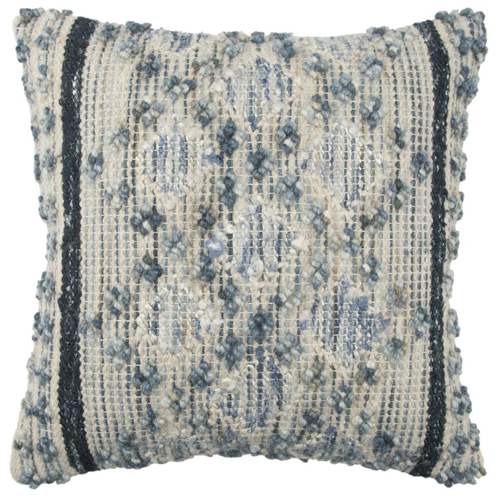Rizzy Home 20" x 20" Pillow Cover in Grayish-Blue, , large