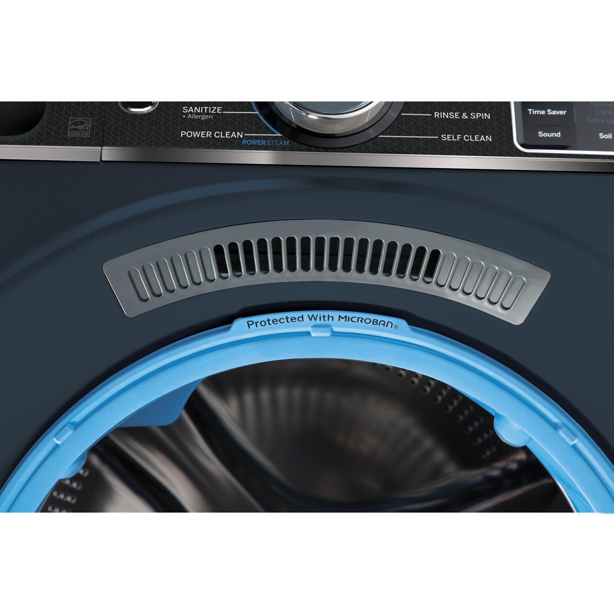 GE Appliances 5 Cu. Ft. Front Load Washer and 7.8 Cu. Ft. Electric