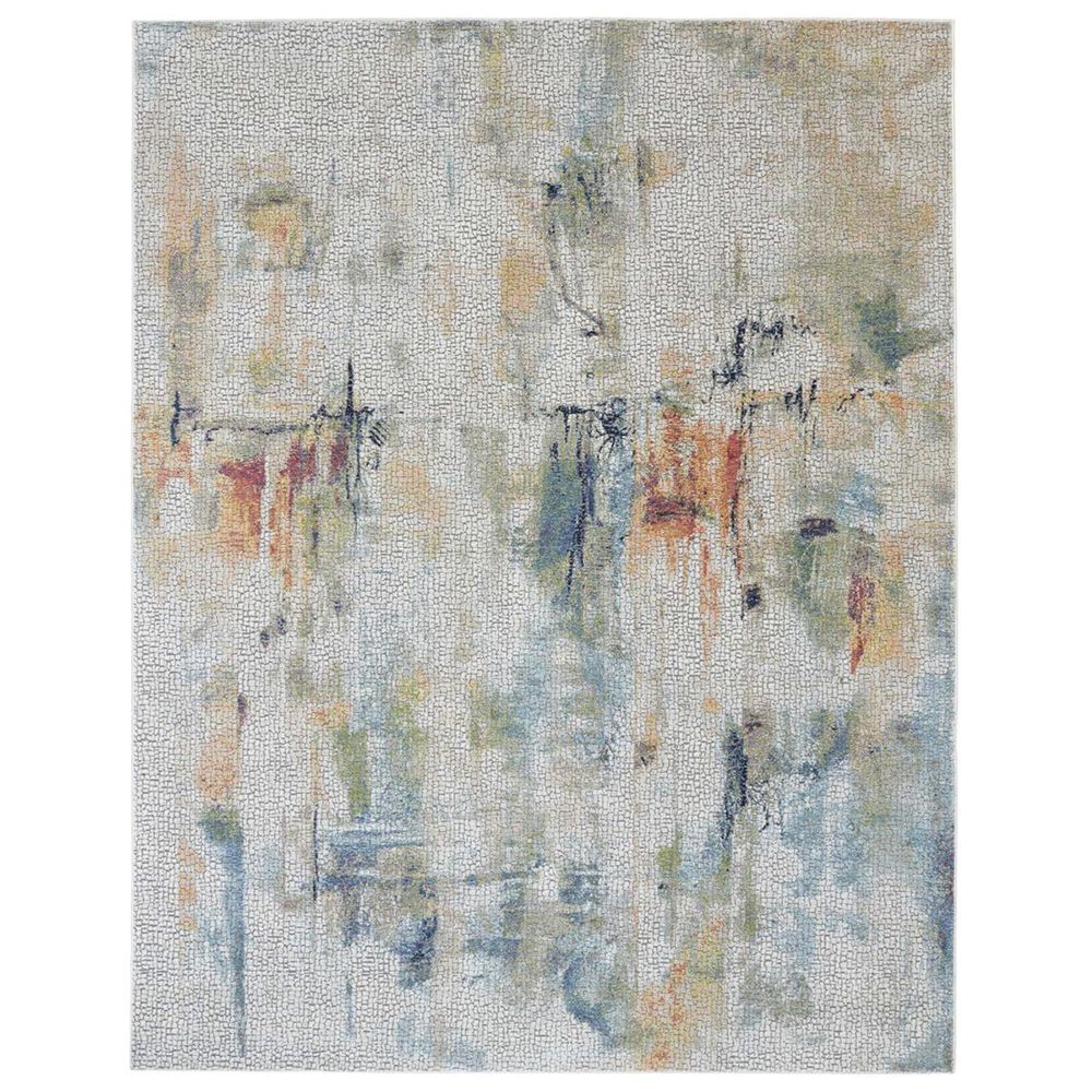 Nourison Ankara Global ANR09 8"10" x 11"10" Ivory Area Rug, , large