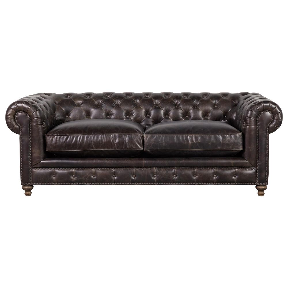 Vintage Furnishings Finn 90" Sofa in Valencia Dark Brown, , large