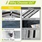 HOMLUX 8" x 8" Outdoor Shelter with Roll-Up Doors in Grey, , large