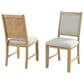 Furniture of America Virex Upholstered Side Chair in Natural (Set of 2), , large