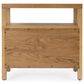 Butler Specialty Company Nora 2-Drawer Wide Nightstand with Open Shelf in Light Natural Brown, , large