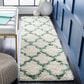 Safavieh Venus Shag 2"2" x 8" Ivory and Green Runner, , large