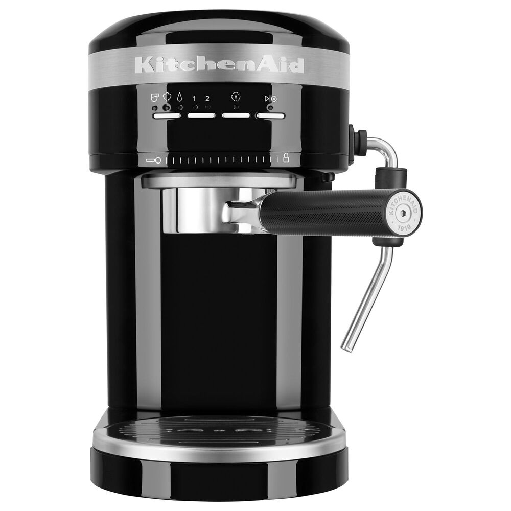 KitchenAid 47 Oz Semi-Automatic Espresso Machine in Onyx Black, , large