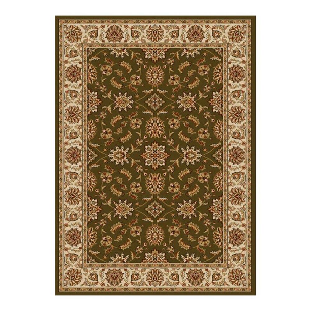 Radici USA Bergamo 1592 5'3" Round Green Area Rug, , large