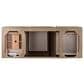 James Martin Vanities Portland 60" Single Bathroom Vanity in Whitewashed Walnut with 3 cm White Zeus Quartz Top and Rectangular Sink, , large