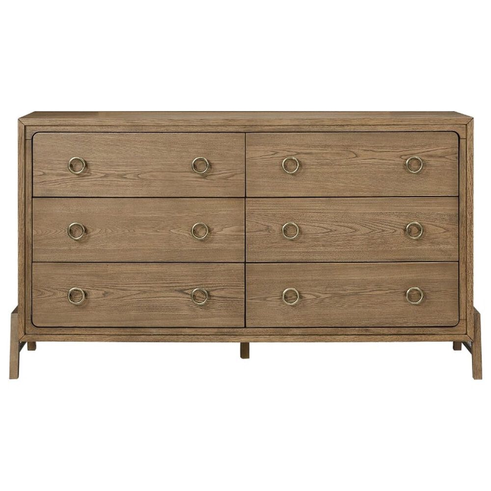 Sterling Timber Elure 6-Drawer Hi-Leg Dresser Only in Latte, , large