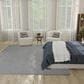 Nourison Courtyard Ivory and Blue 8" x 10" Indoor/Outdoor Area Rug, , large