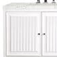 James Martin Vanities Athens 72" Double Bathroom Vanity in Glossy White with 3 cm Eternal Jasmine Pearl Quartz Top and Rectangular Sinks, , large