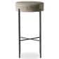 Four Hands Nocona Bar Stool with Black and White Speckled Hide Leather in Gunmetal, , large