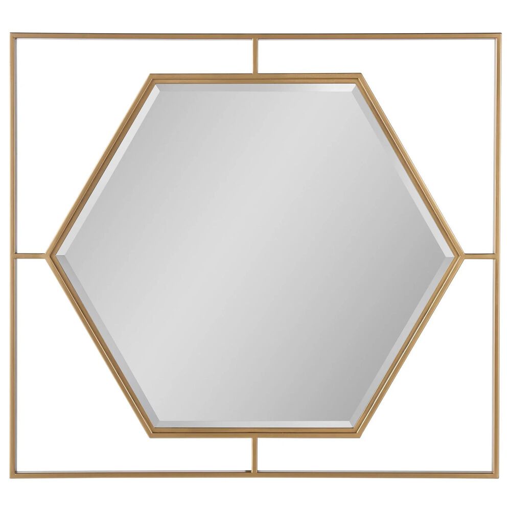 Furniture Worldwide Love Joy Bliss Mirror in Soft Gold, , large