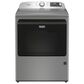 Maytag 5.2 Cu. Ft. Smart Pet Pro Top Load Washer and 7.4 Cu. Ft. Smart Top Load Gas Dryer with Pet Pro Option in Classic Silver, , large