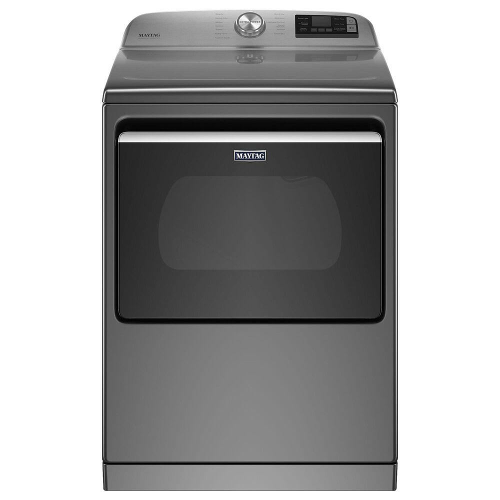 Maytag 7.4 Cu. Ft. Front Load Electric Dryer with Steam Cycles in Metallic Slate, , large