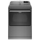 Maytag 7.4 Cu. Ft. Front Load Electric Dryer with Steam Cycles in Metallic Slate, , large