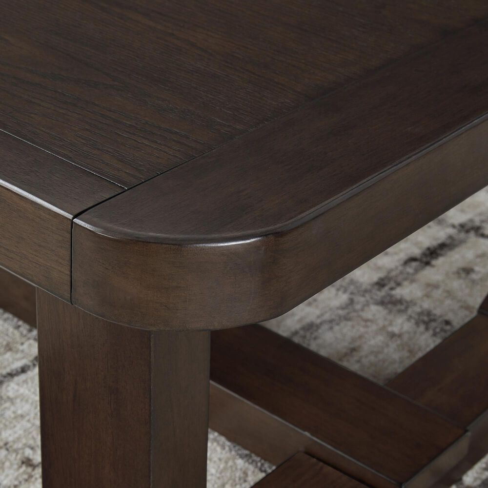 Ashley Breckington Rectangular Cocktail Table in Dark Brown, , large