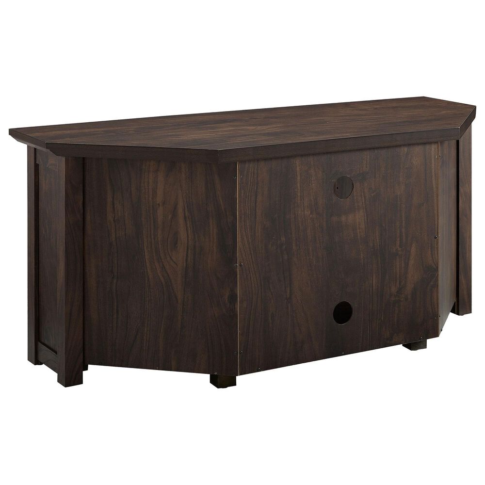 Crosley Furniture Camden 48" Corner TV Stand in Dark Walnut NFM
