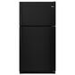 Whirlpool 20.5 Cu. Ft. Top Freezer Refrigerator in Black, , large