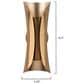 Jamie Young Direct Ship Corliss 1-Light Steel Sconce in Antique Brass, , large