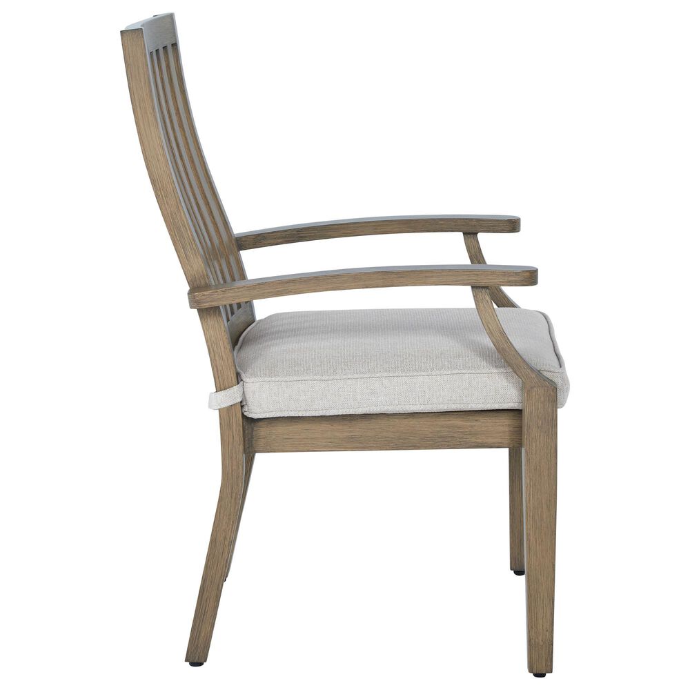 Ashley Rainier Ranch 7-Piece Patio Rectangular Dining Set in Brown and Beige, , large