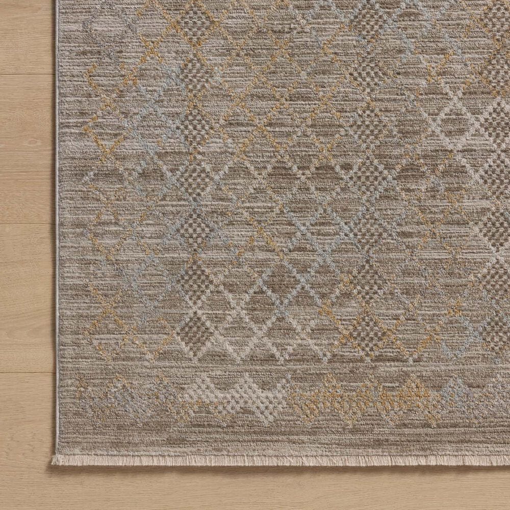 Amber Lewis x Loloi Cali 5&#39;3&quot; x 7&#39;6&quot; Taupe and Multicolor Area Rug, , large