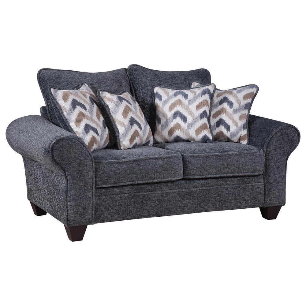 Northwestern Arlington Stationary Loveseat in Charcoal, , large