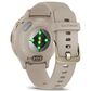 Garmin Venu 3S Smartwatch 41mm Soft Gold Stainless Steel Bezel Case with French Grey Silicone Band, , large