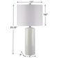 Ashley Steuben Ceramic Table Lamp in White (Set of 2), , large