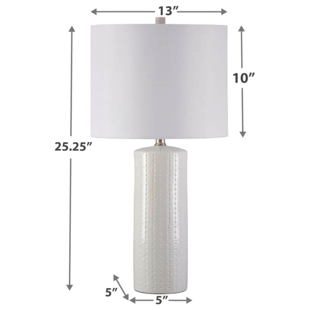 Steuben Table Lamp Pair - White 25.25 Steuben Table Lamp Pair - White 25.25