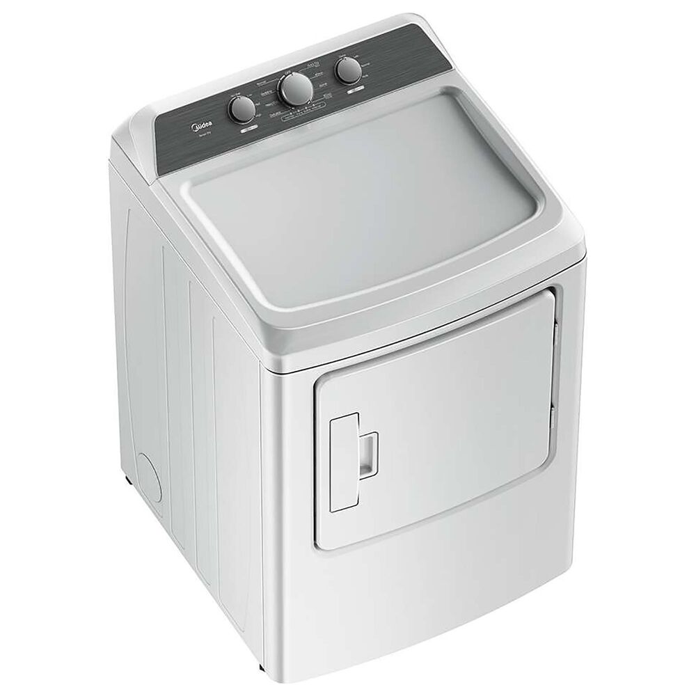 Midea 7.0 Cu. Ft. Smart Tumble Gas Dryer with Custom Cycles in White, , large