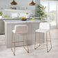 Lumisource Casper Counter Stool in Cream and Gold (Set of 2), , large